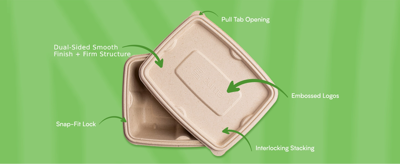 Compostable packaging food service product line for Zume
