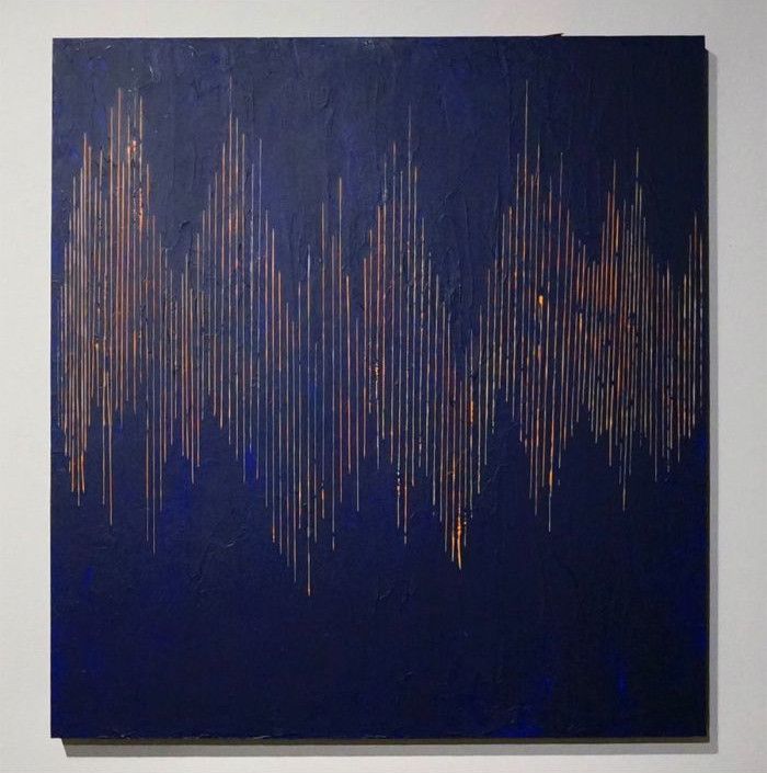 Ann Gooding, Seismic Waves (30 by 28 inches)