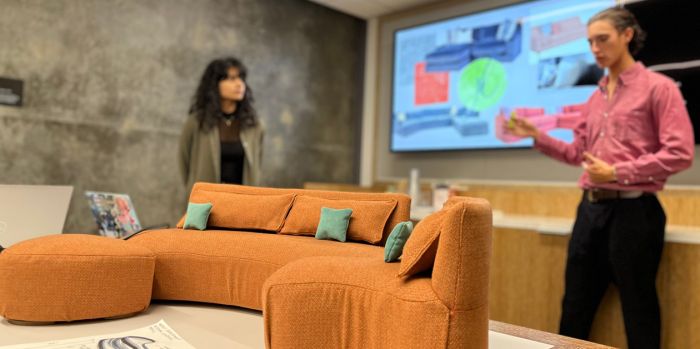 Otis College Product Design students pitch at furniture company Jonathan Louis