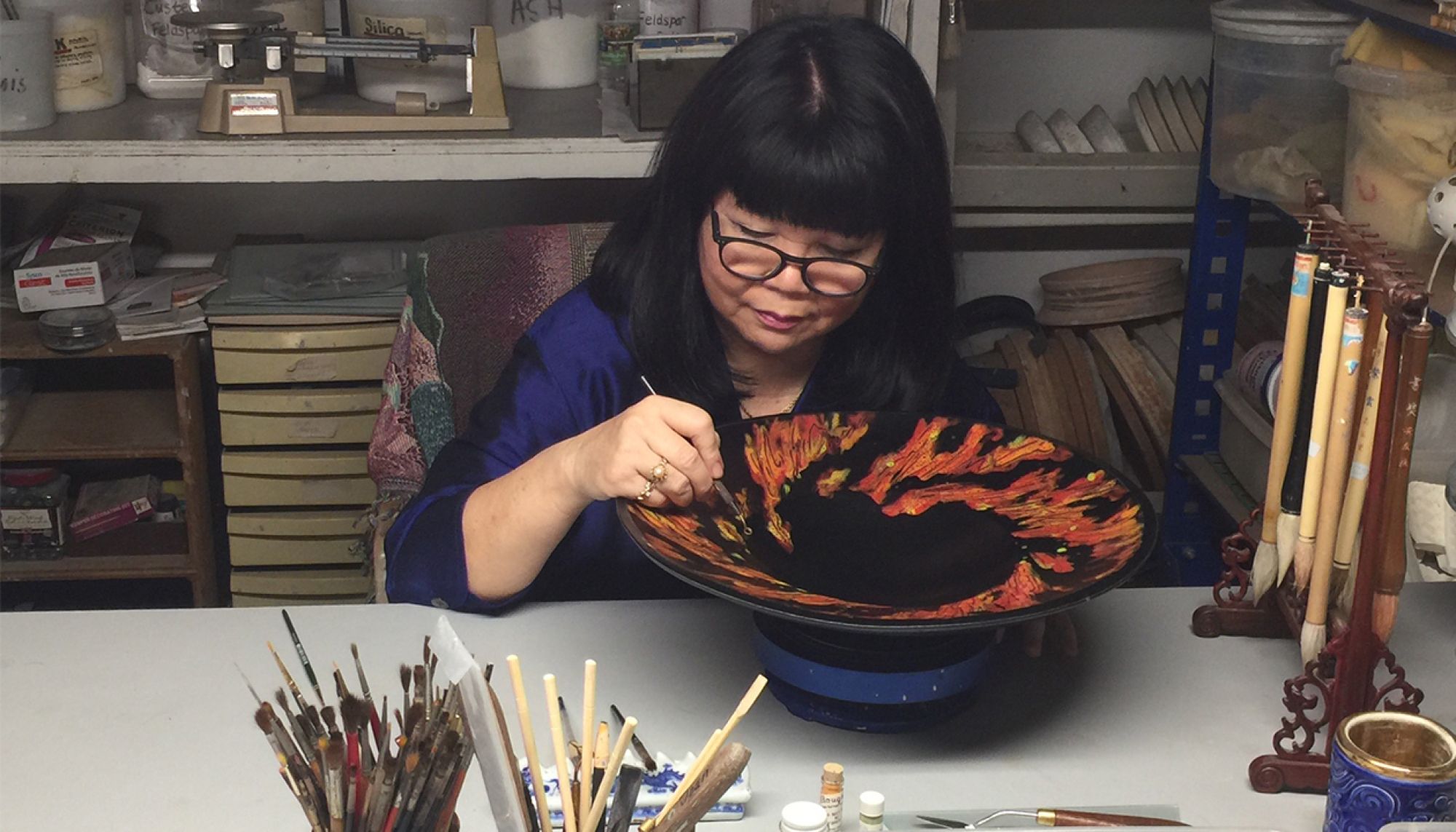 Otis College faculty member and renowned ceramicist  Joan Takayama-Ogawa