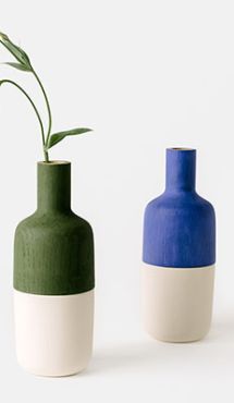 Ceramic Marais Vases by Otis College alum Melanie Abrantes