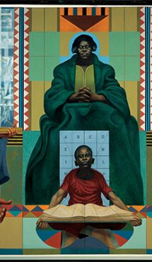 Mary McLeod Bethune Mural (1977-1978) by Charles White